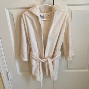 Pink Terry Cloth Hooded Bath  Robe.  Extra thick; 100% cotton.